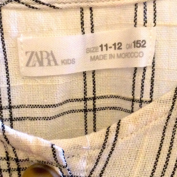 Girls Flanelled Button-up Blouse - Picture 2 of 4